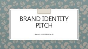 brand identity pitch